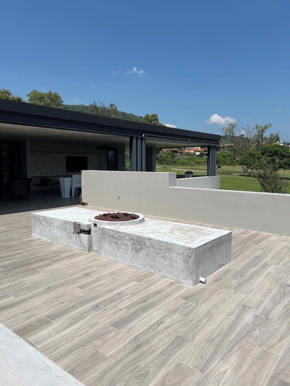 Upper terrace